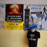 Brindisi: an inside view of the headquarters of the movement «No al carbone», born out of the protest against the coal-fired power station and engaged in a variety of social and environmental issues in the area.