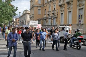 Protest in Reggio Calabria, October 2012 [photo: General Cucombre, cc by]