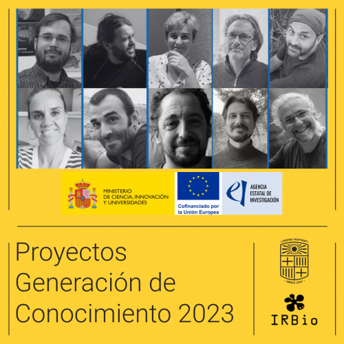 Investigadores de IRBio impulsan la ciencia con nuevos proyectos financiados por la convocatoria Proyectos de Generación de Conocimiento 2023 