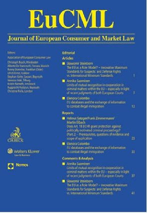 Article: Esther ARROYO AMAYUELAS, “The Implementation of the EU Directives 2019/770 and 2019/771 in Spain”, <i>Journal of European Consumer and Market Law</i>, núm. 11.1 (2022), 35-40