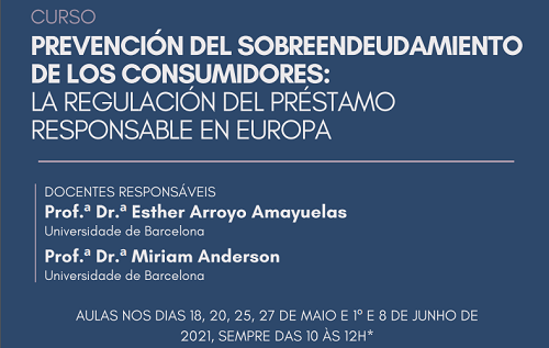 Curso en línea – «Prevención del sobreendeudamiento de los consumidores: La regulación del préstamo responsable»