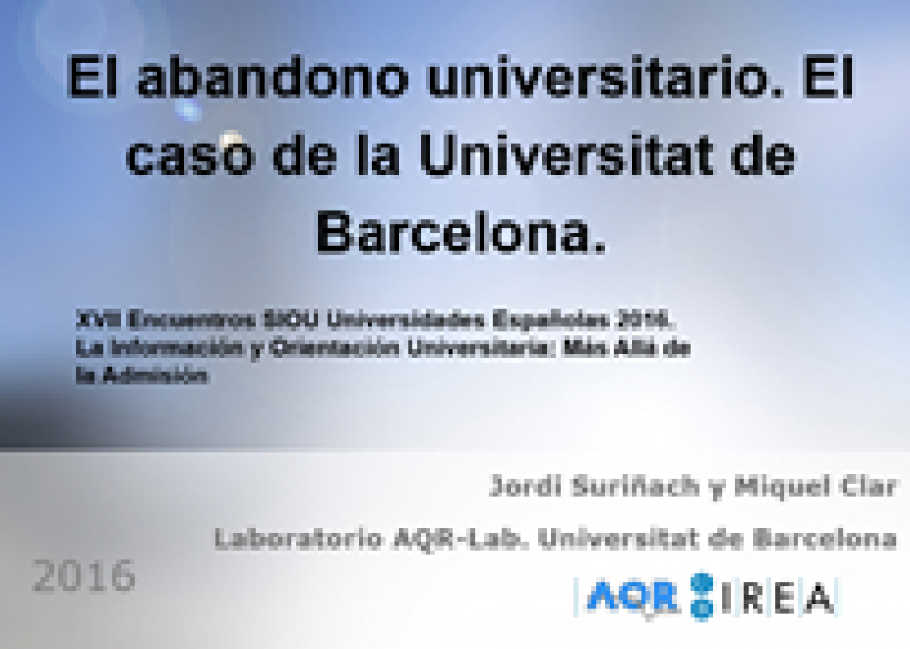 El Dr. Jordi Suriñach ponent en els ''XVII Encuentros de los Servicios de Información y Orientación Universitarios''