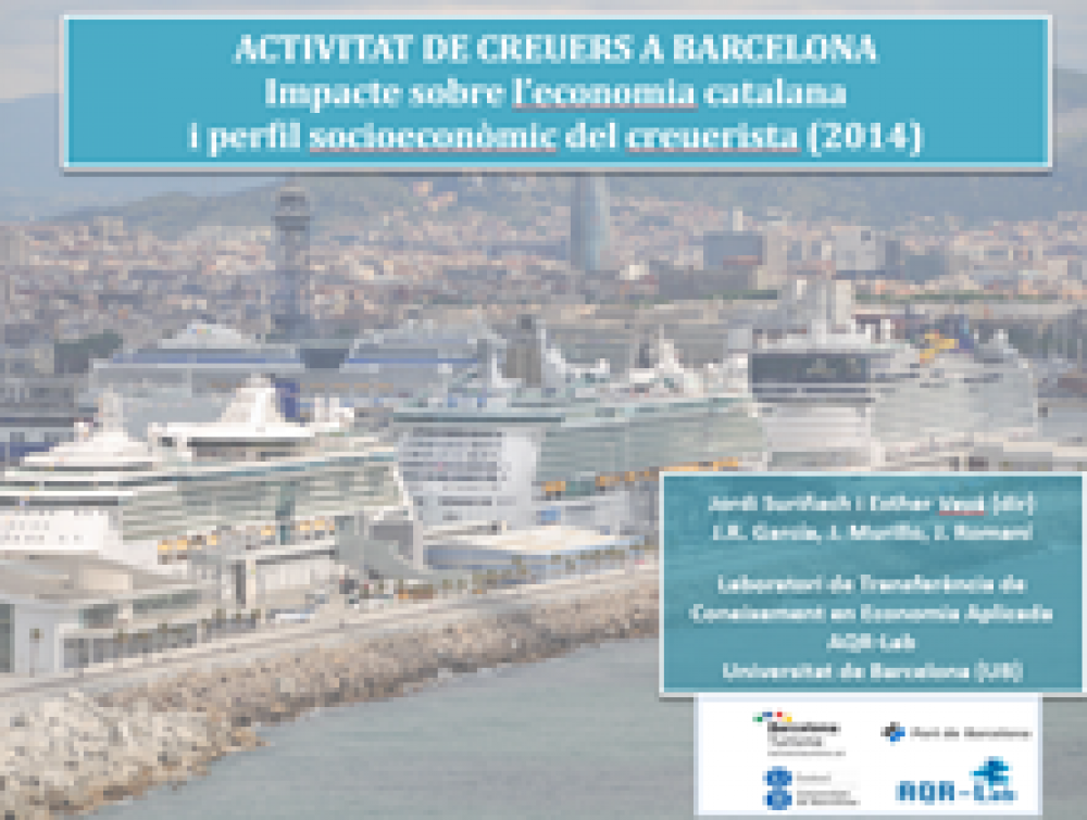 La Dra Vayá (AQR-Lab de la UB) presentarà l’estudi sobre l'impacte econòmic dels creuers realitzat per al Port de Barcelona