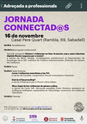 (Català) Dra Núria Vergés Bosch dóna la xerrada inaugural per a la Jornada Connectad@s contra les violències en línia
