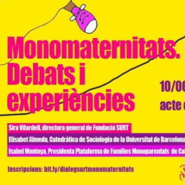 Elisabet Almeda participa en el debat “Monomaternitats. Debats i experiències”