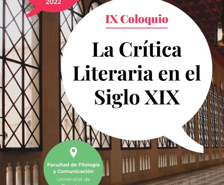 IX Coloquio de la Sociedad de Literatura Española del Siglo XIX (SLESXIX)