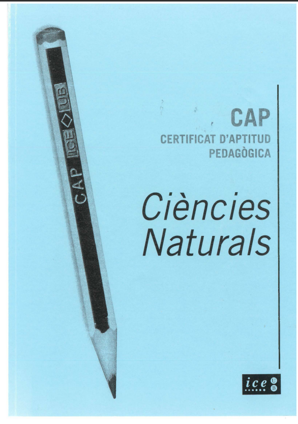 CAP. Certificat d'Aptitud Pedagògica. Curs 2006-2007. Ciències Naturals. Especialitat Biologia i Geologia