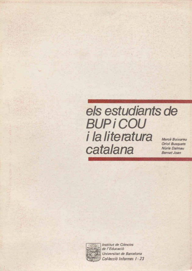 	Català Literatura catalana Enquestes lingüístiques