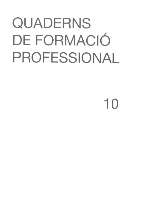 Formació professional Formació ocupacional Tutoria (Ensenyament)