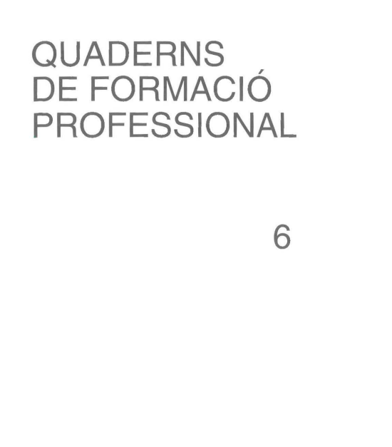 	Formació professional Mercat de treball Espanya