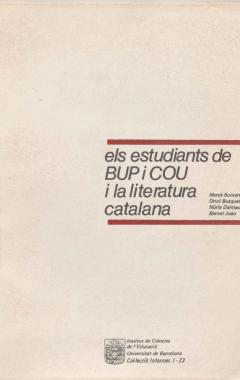 Els Estudiants de BUP i COU i la literatura catalana