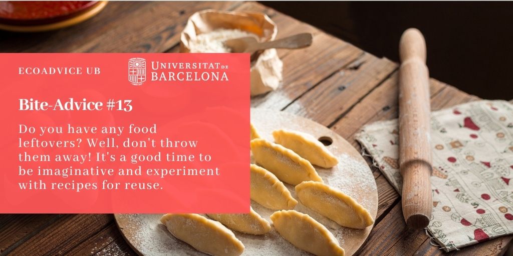Do you have any food leftovers? Well, don't throw them away! It's a good time to be imaginative and experiment with recipes for reuse.