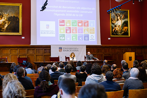 Presentation of SDG's at the UB