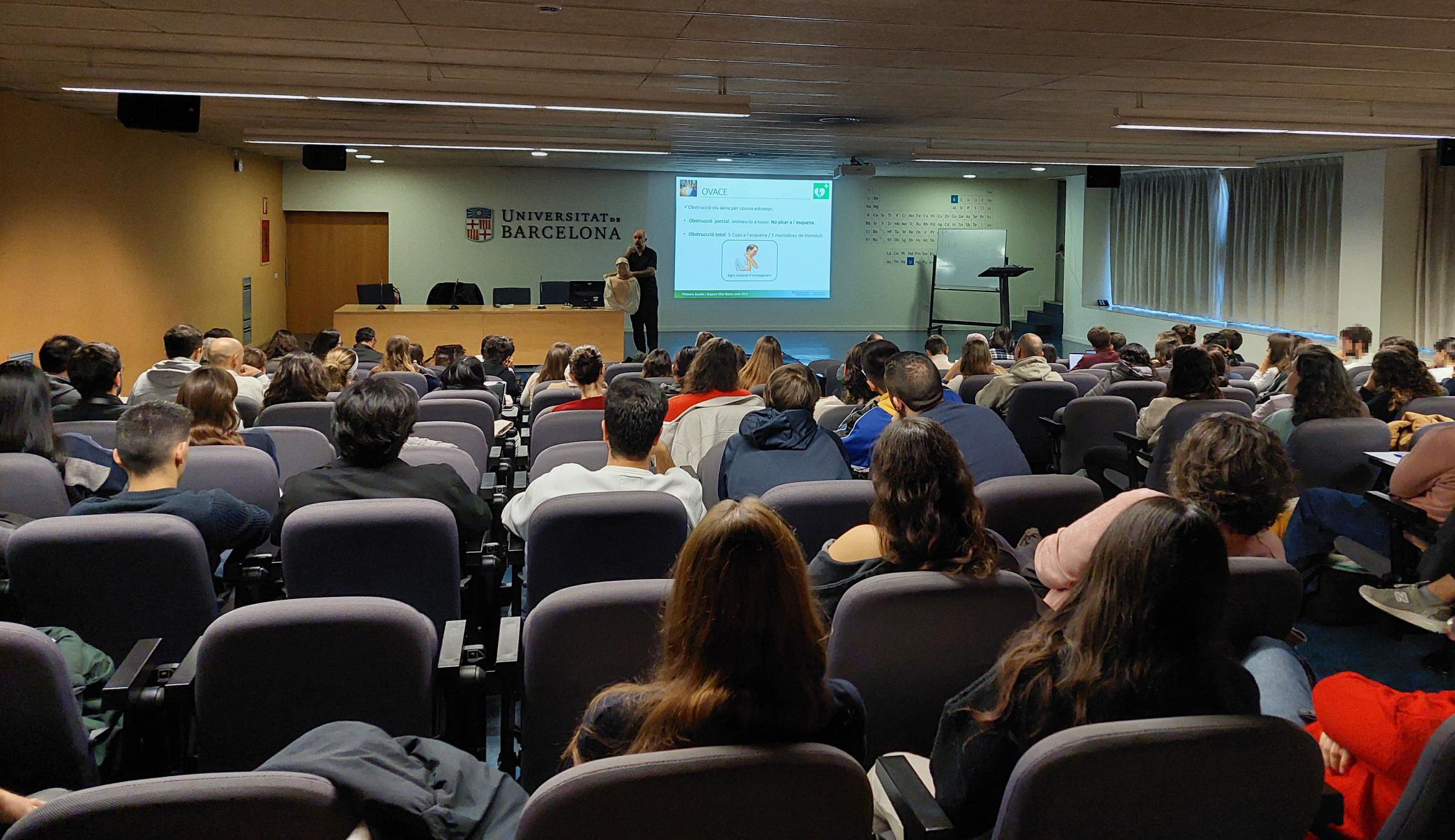 Aula Enric Casassas de la Facultat de Química