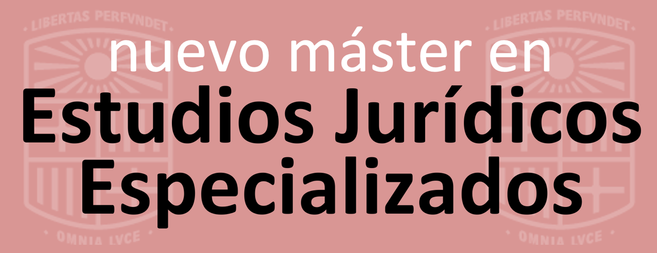 Bànner nuevo máster en Estudios Jurídicos Especializados