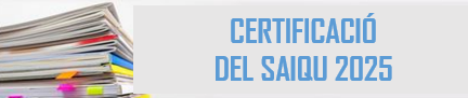 Banner certificació SAIQU 2025