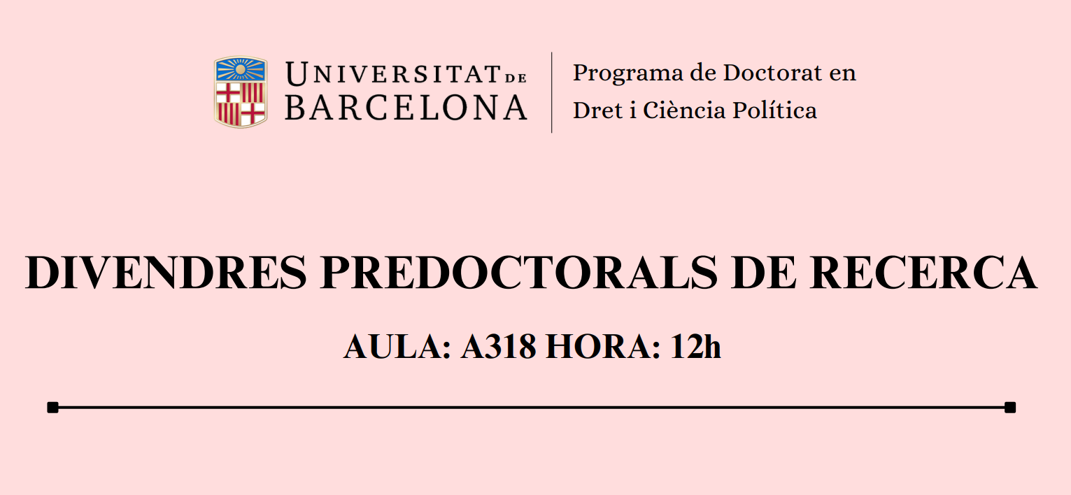 Divendres predoctorals de recerca 2025