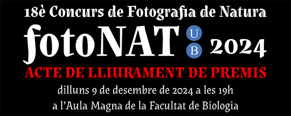 Lliurament de Premis del Concurs fotoNAT-UB 2024