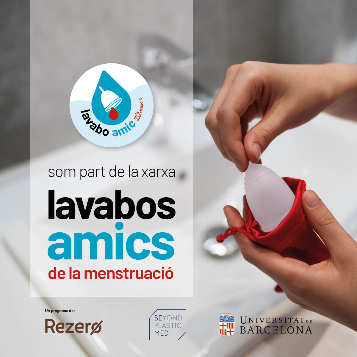 Lavabos amics de la menstruació sostenible