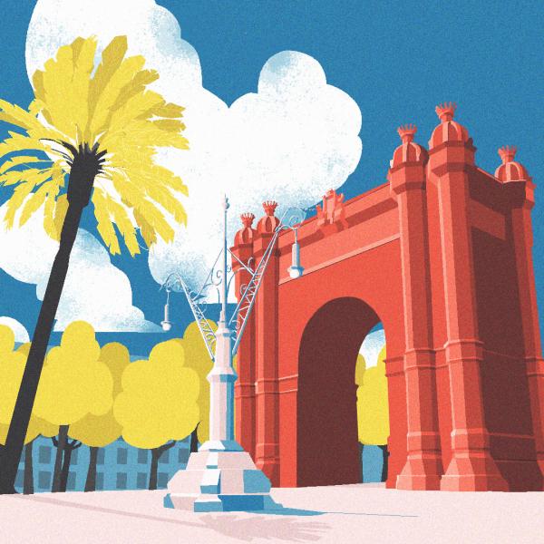 illustration of Arc de Triomf